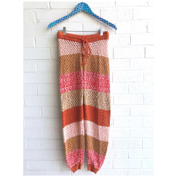 Free People Other - Free People Beach Crochet Coverup Jogger Pants